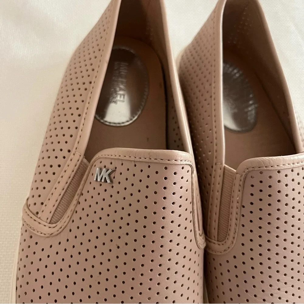 Michael by Michael Kors pink Perforated Slip-On Sneakers Size 8